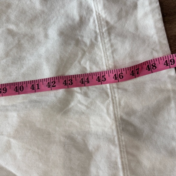 Free People Dex denim midi dress in ecru cream white Elegant Cream Maxi Dress - Picture 9 of 9